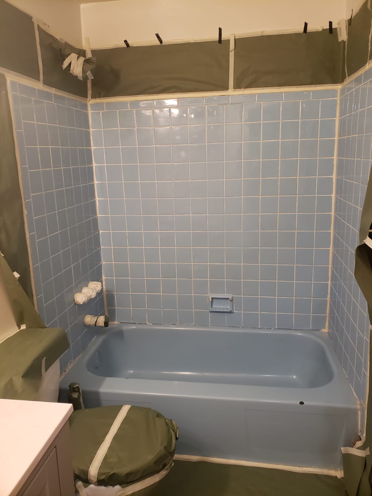 bathtub color change before